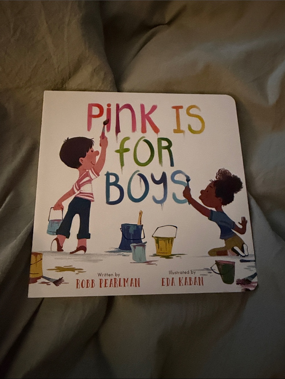 Pink Is for Boys - Children's Board Book (White/Pink/Green/Blue) - PRIDE